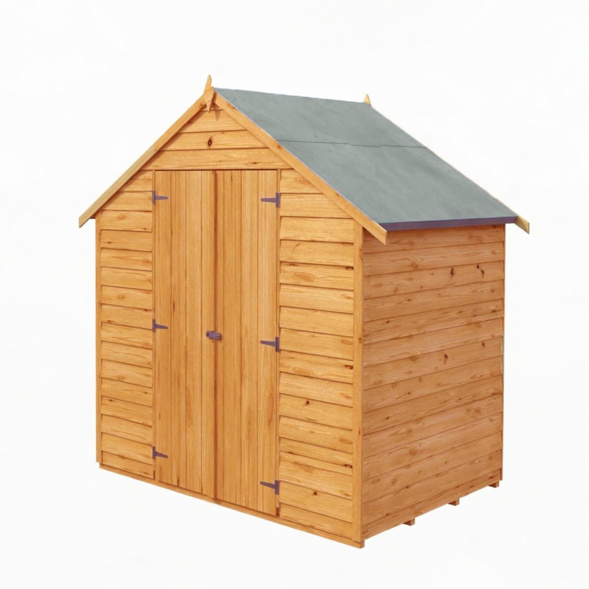 Loxley 6' x 4' Windowless Double Door Overlap Apex Shed | Sheds.co.uk