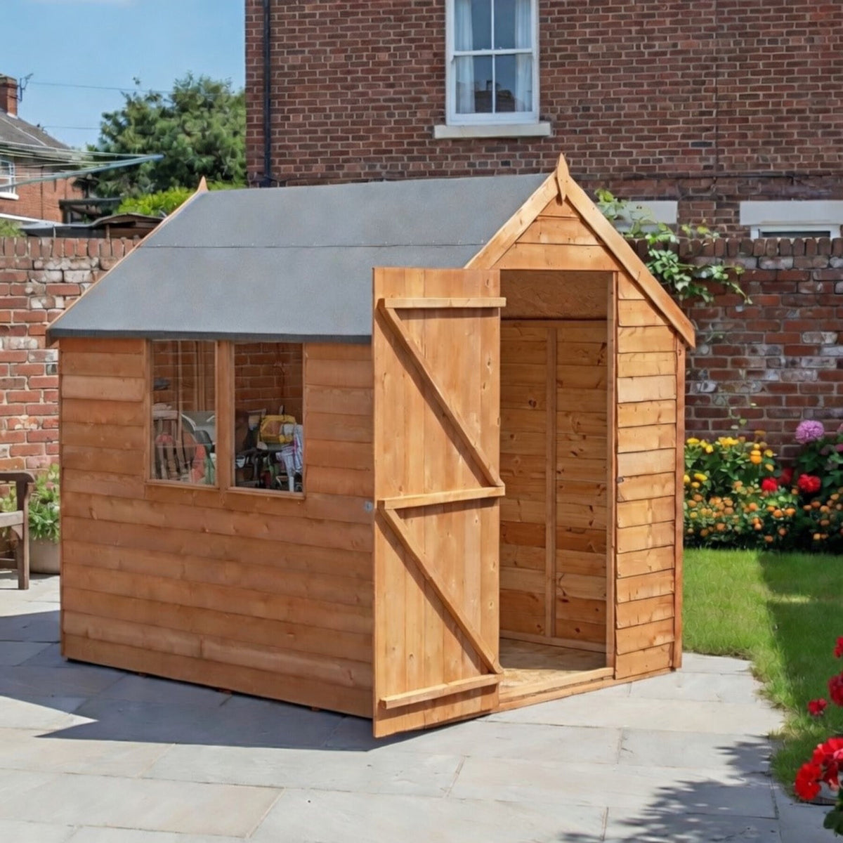 Loxley 5' x 7' Windowless Overlap Apex Shed | Sheds.co.uk
