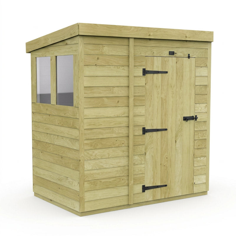 Holt 5' x 4' Pressure Treated Shiplap Modular Pent Shed | Sheds.co.uk