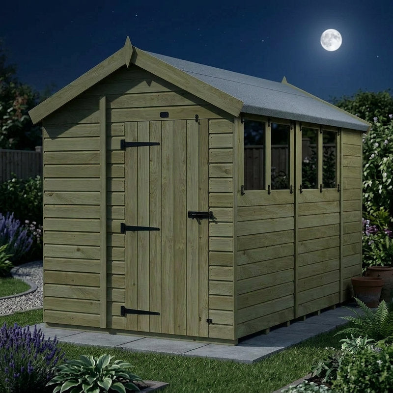 Holt 6' x 10' Pressure Treated Shiplap Modular Apex Shed | Sheds.co.uk