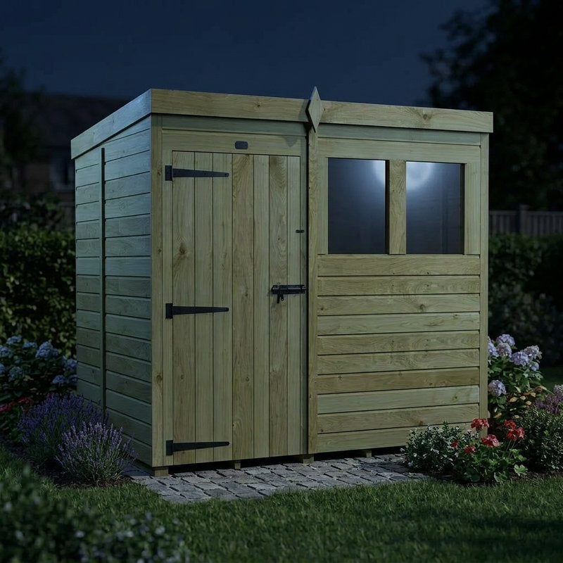 Holt 7' x 5' Pressure Treated Shiplap Modular Pent Shed | Sheds.co.uk