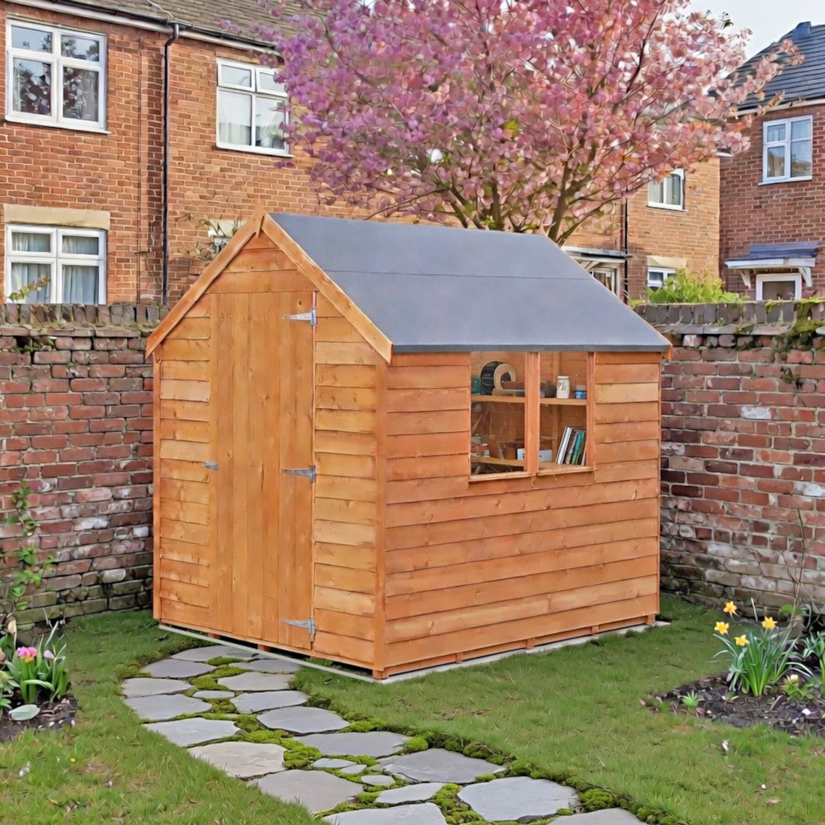 Loxley 5' x 7' Windowless Overlap Apex Shed | Sheds.co.uk