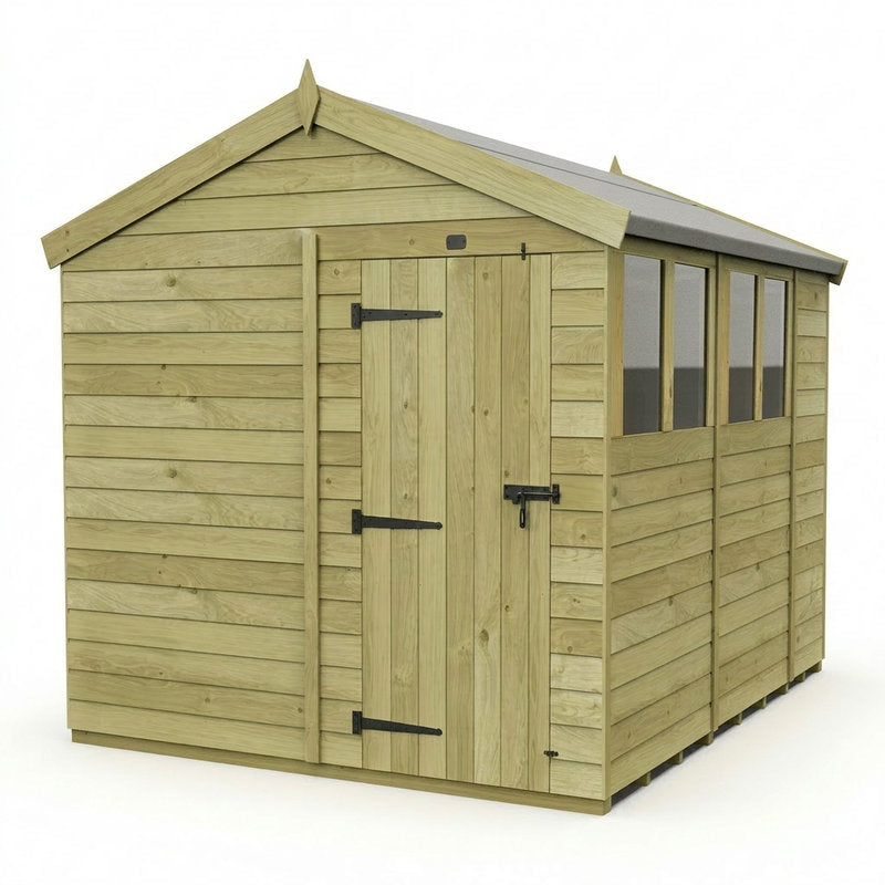 Holt 8' x 10' Pressure Treated Shiplap Modular Apex Shed | Sheds.co.uk