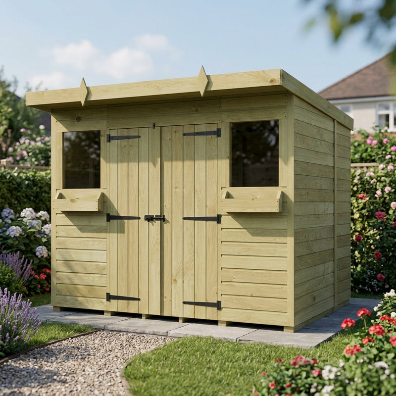Holt 8' x 6' Handsworth Pressure Treated Summer Shed | Sheds.co.uk