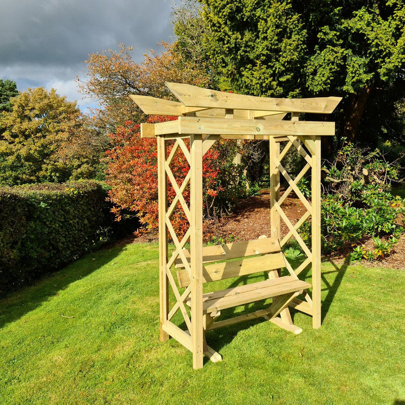 Moorvalley Cheddleton Bench and Arch Set | Sheds.co.uk