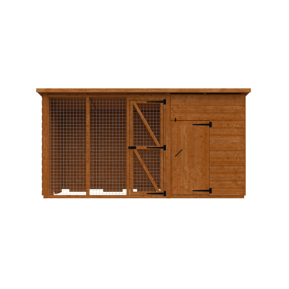 Redlands 4' x 4' Shiplap Pet House With 6' Run | Sheds.co.uk