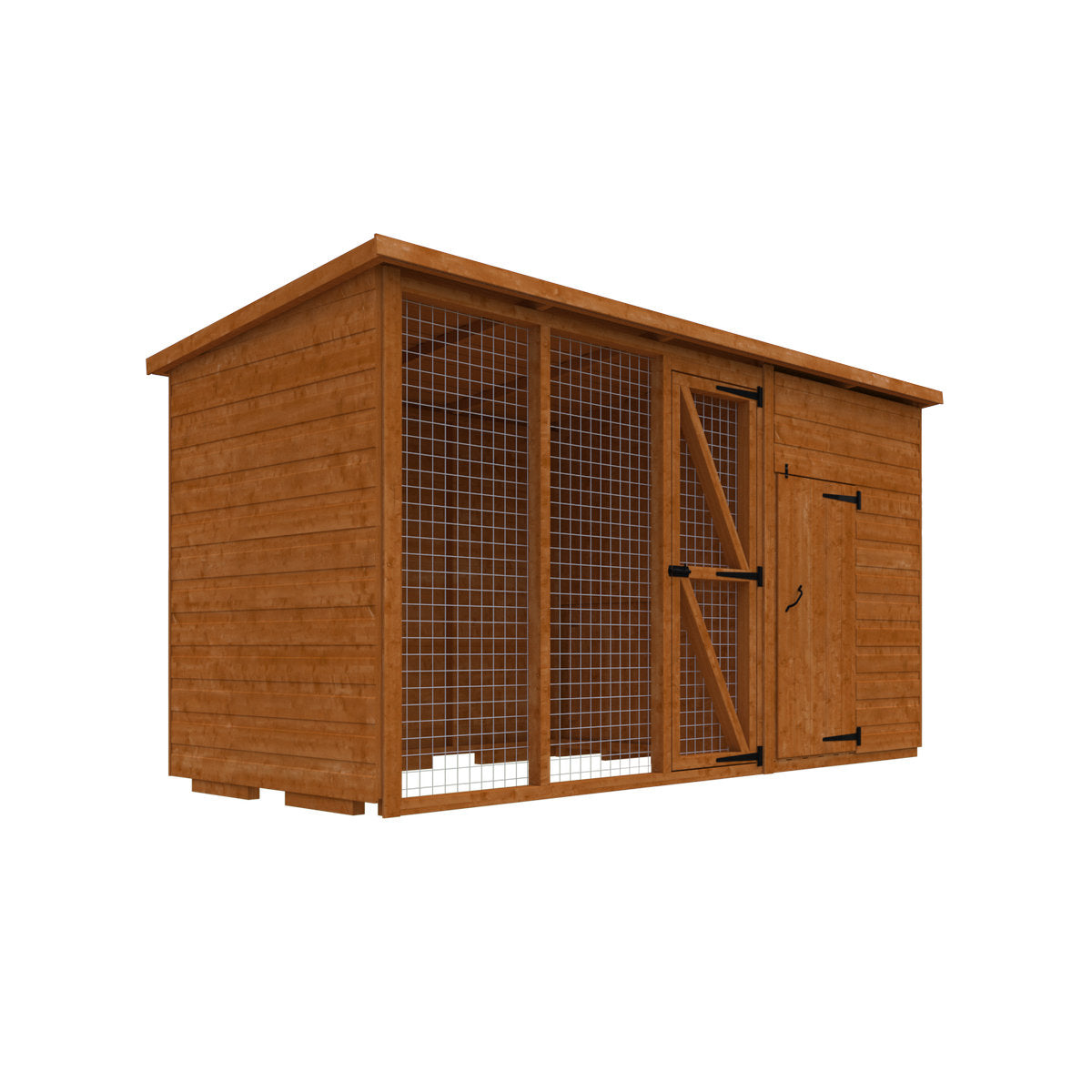 Redlands 4' x 4' Shiplap Pet House With 6' Run | Sheds.co.uk