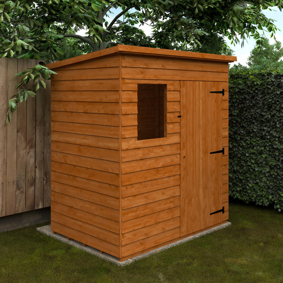 Redlands 4' x 6' Overlap Pent Shed | Sheds.co.uk