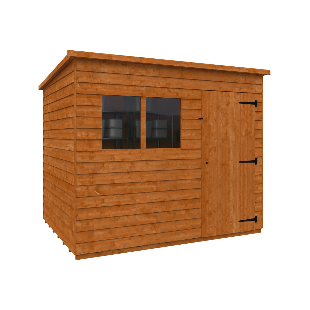 Redlands 6' x 8' Overlap Pent Shed | Sheds.co.uk