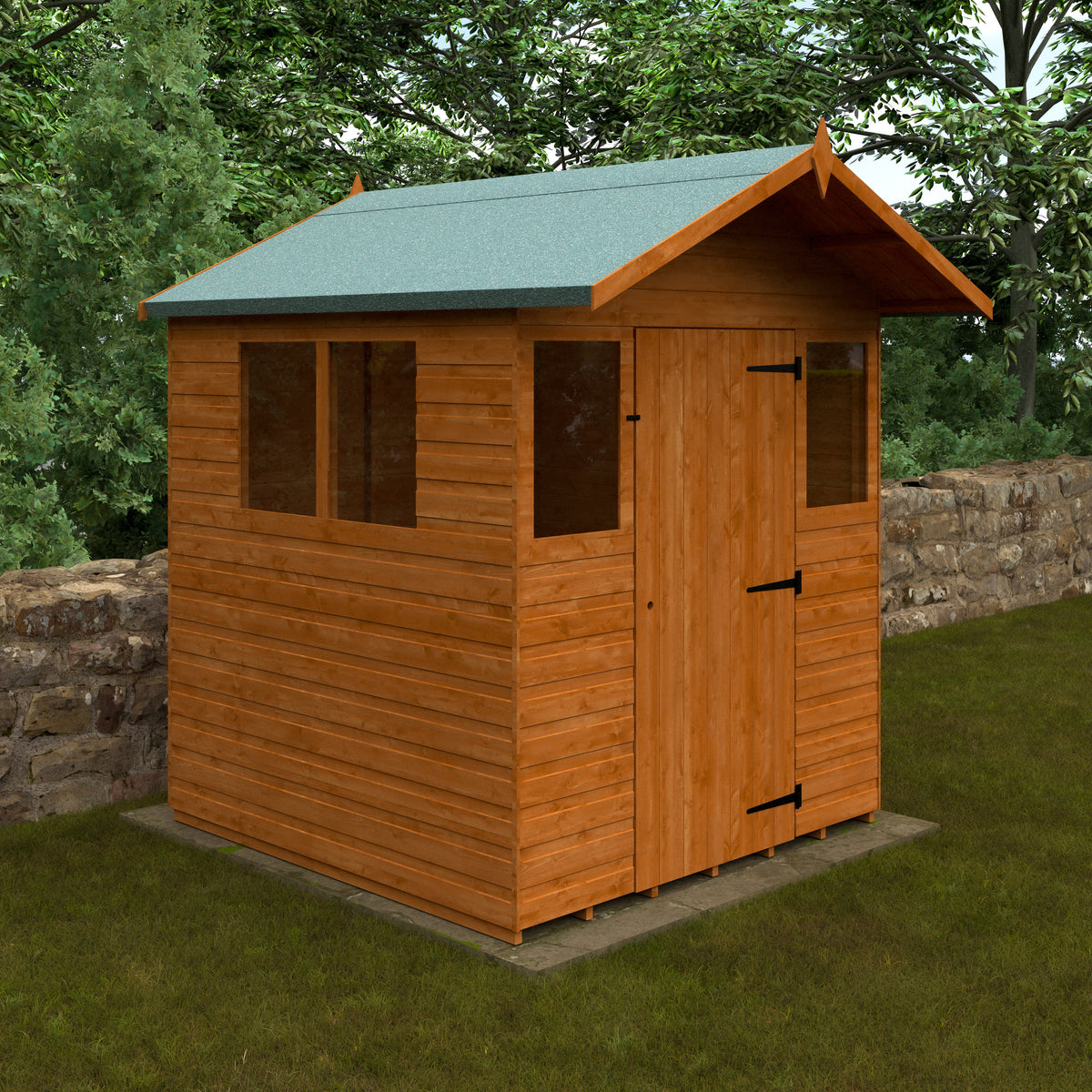 Redlands 6' x 6' Apex Summer Shed | Sheds.co.uk