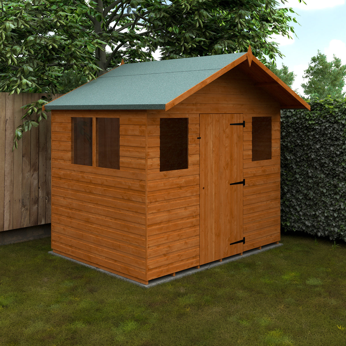 Redlands 6' x 8' Apex Summer Shed | Sheds.co.uk