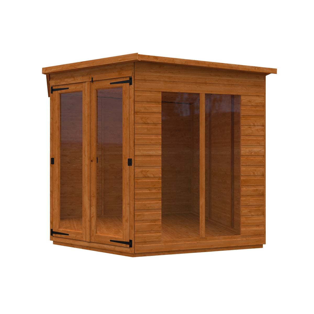 Redlands 6' x 6' Full Pane Corner Summer House | Sheds.co.uk