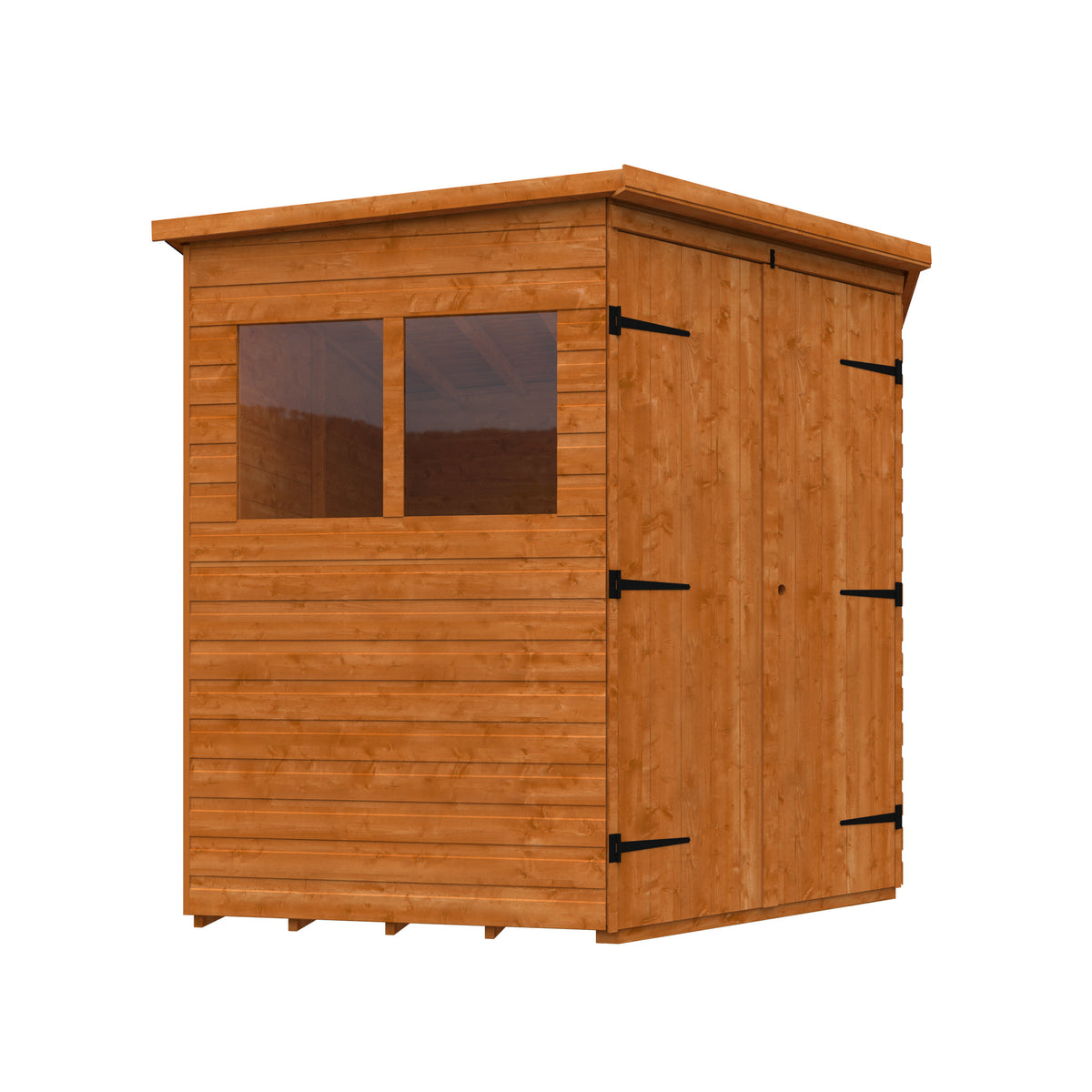 Redlands 8' x 8' Deluxe Shiplap Corner Shed | Sheds.co.uk
