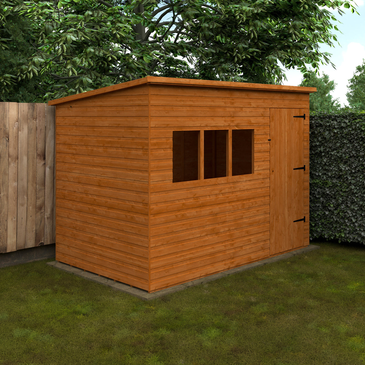 Redlands 10' x 6' Shiplap Extra High Pent Shed | Sheds.co.uk