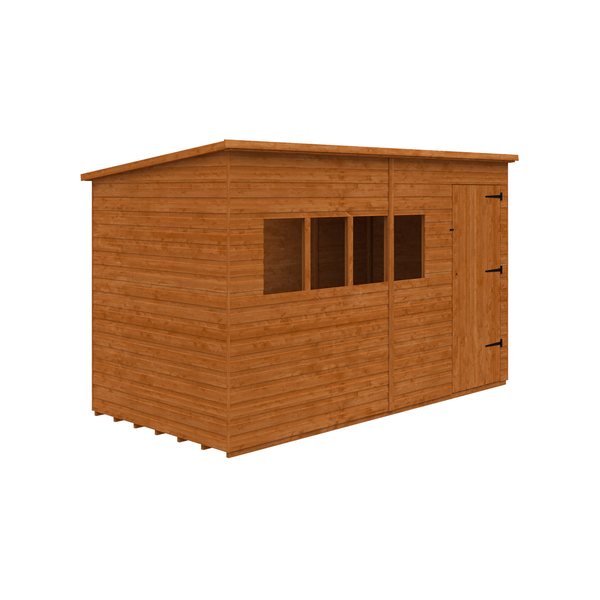 Redlands 12' x 6' Shiplap Extra High Pent Shed | Sheds.co.uk