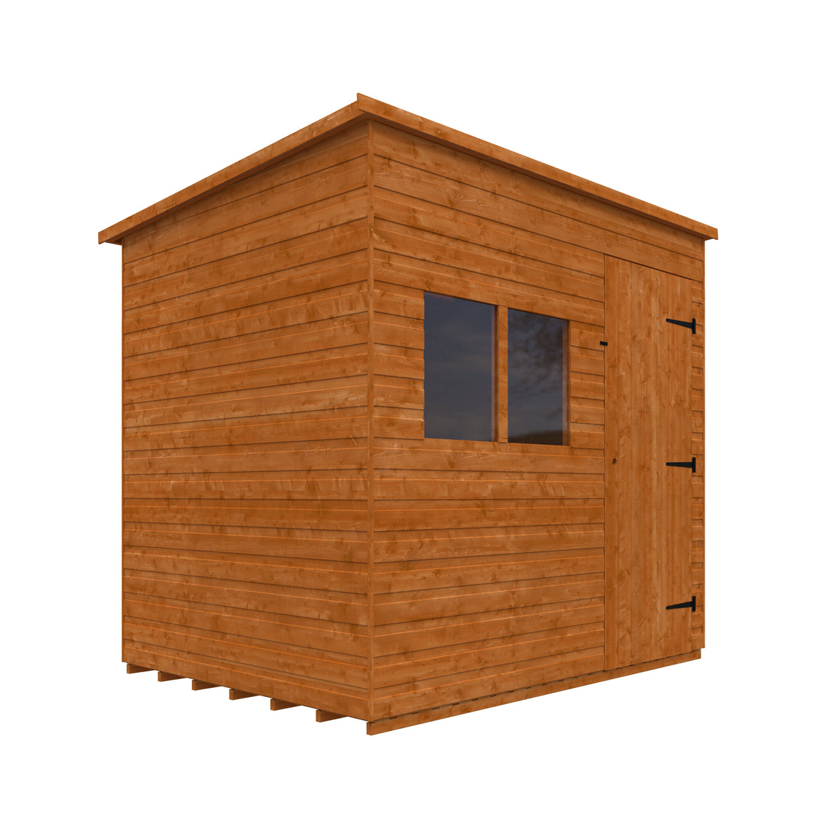 Redlands 8' x 8' Shiplap Extra High Pent Shed | Sheds.co.uk