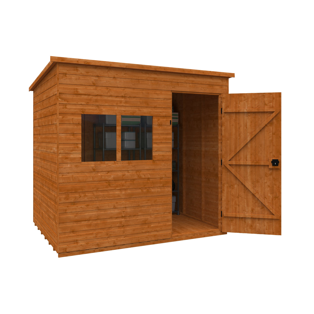 Redlands 9' x 6' Shiplap Extra High Pent Shed | Sheds.co.uk