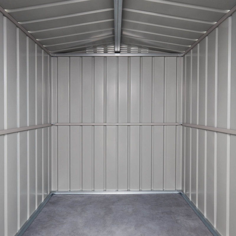 Adley 6' x 5' Apex Metal Shed - Green | Sheds.co.uk