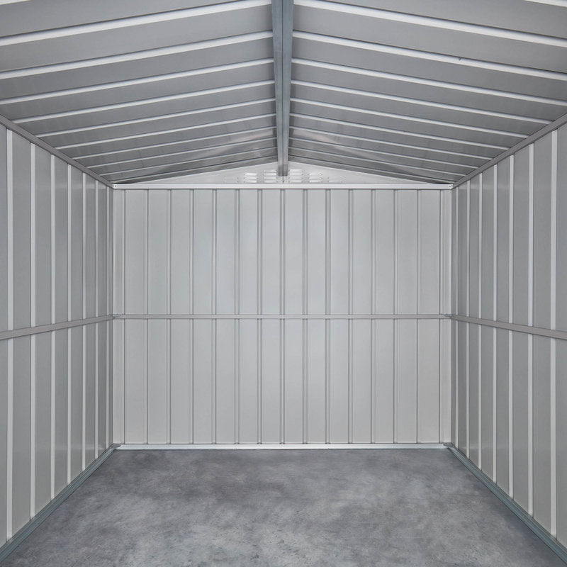 Adley 8' x 6' Apex Metal Shed - Green | Sheds.co.uk