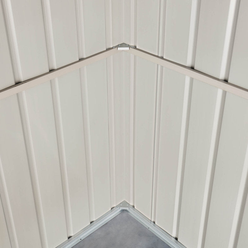 Adley 8' x 6' Apex Metal Shed - Green | Sheds.co.uk
