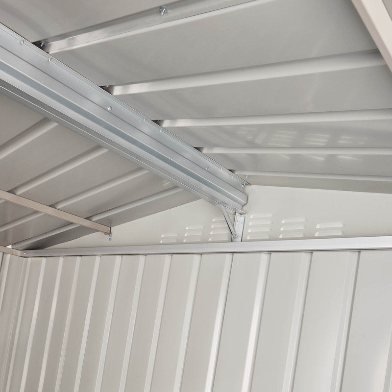 Adley 10' x 10' Apex Metal Shed - Green | Sheds.co.uk