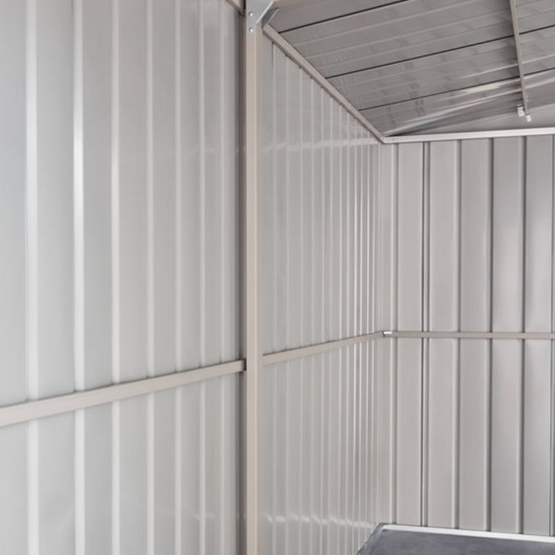 Adley 10' x 19' Dual Door Metal Workshop Garage - Grey | Sheds.co.uk