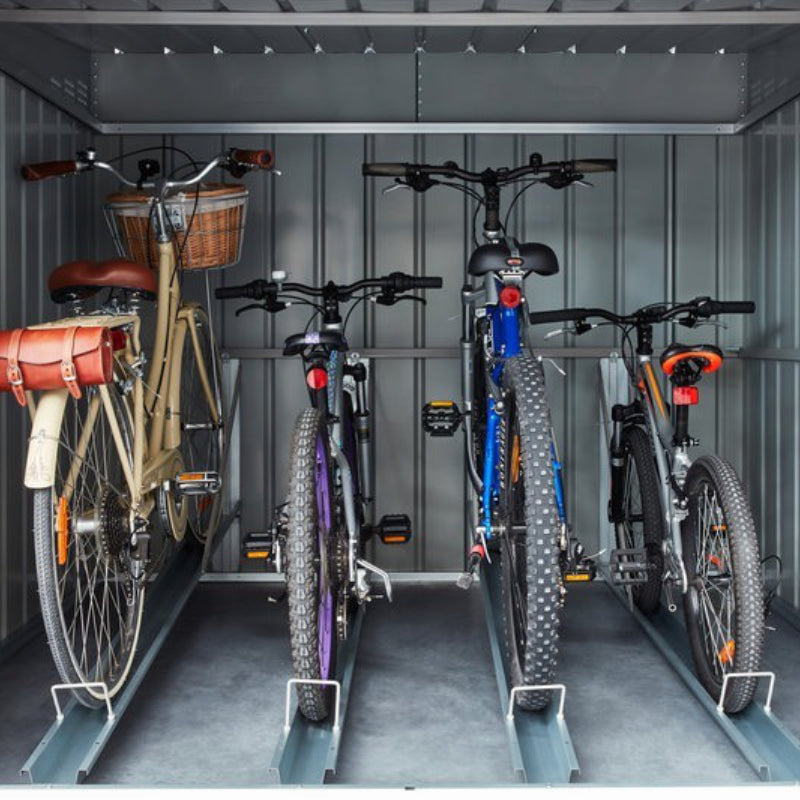 Adley 6' x 6' Metal Bike Locker - Grey | Sheds.co.uk