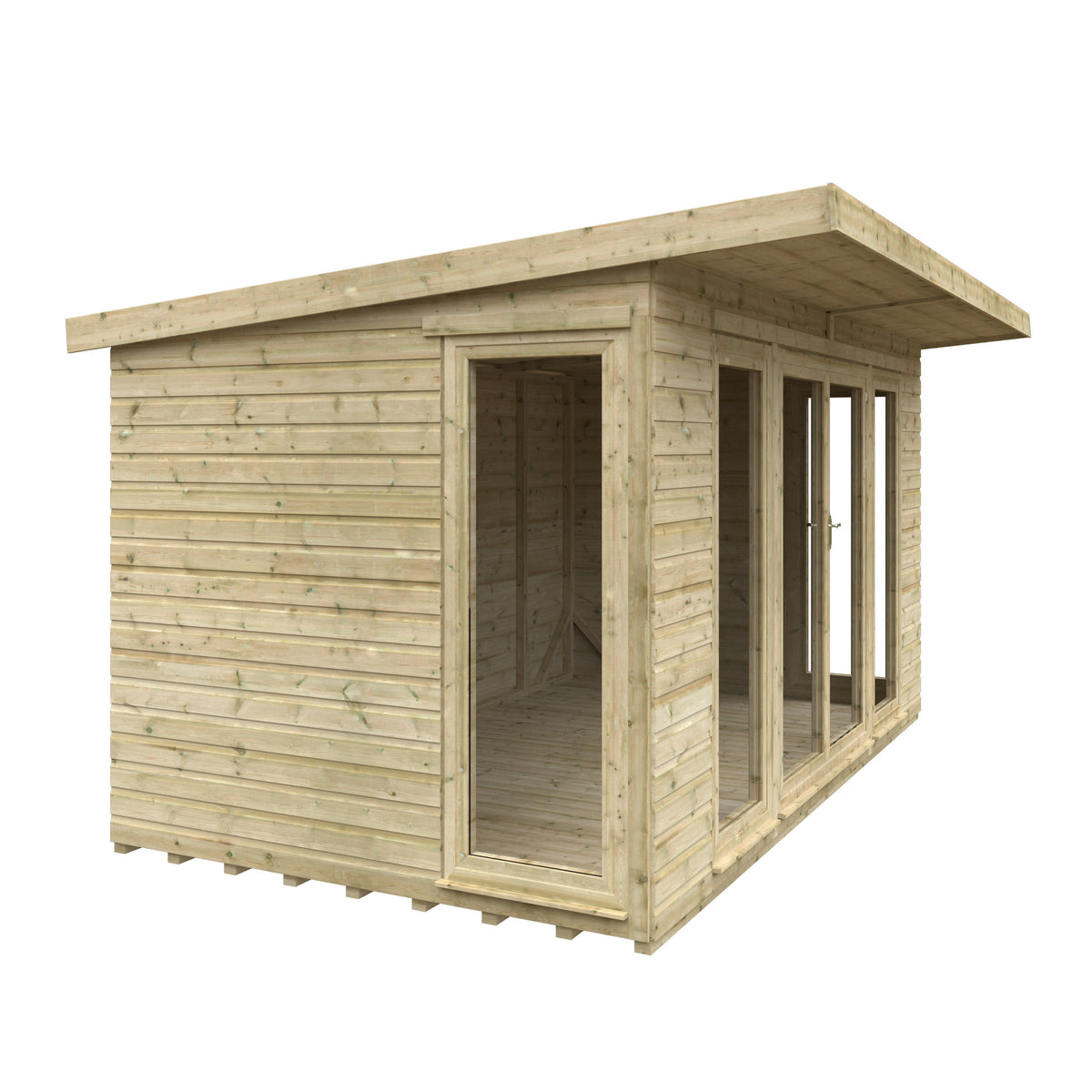 Redlands 12' x 8' Studio Summer House | Sheds.co.uk