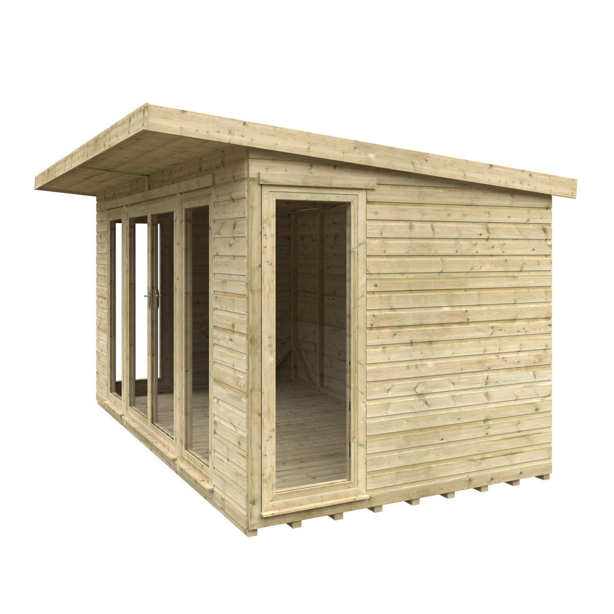 Redlands 12' x 8' Studio Summer House | Sheds.co.uk