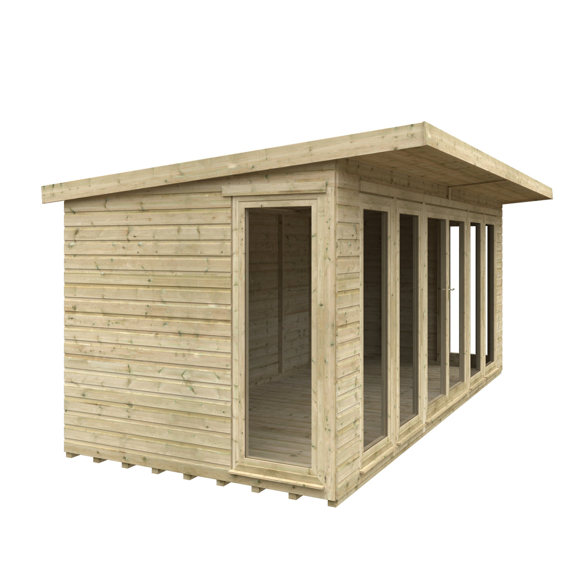 Redlands 18' x 8' Studio Summer House | Sheds.co.uk