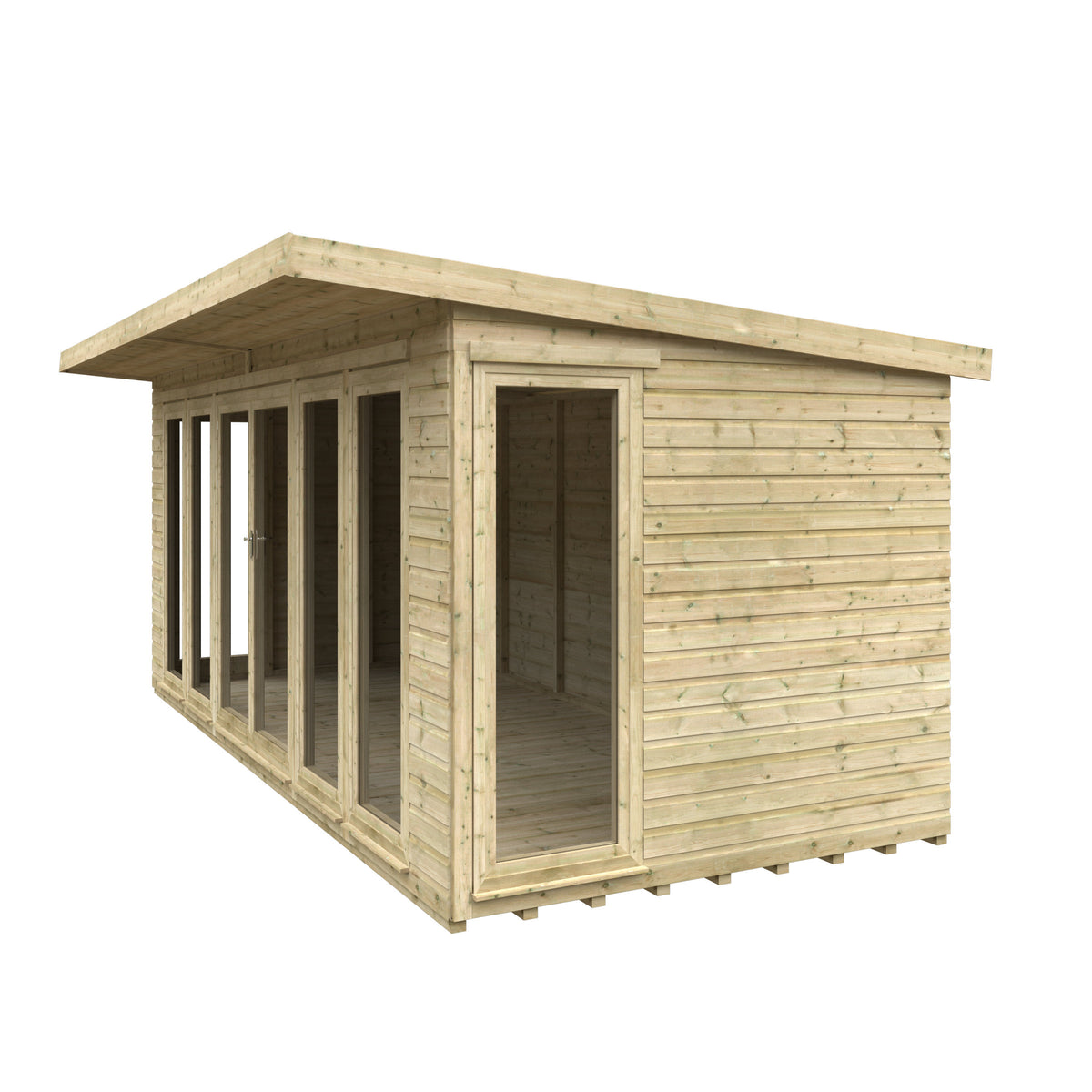 Redlands 18' x 8' Studio Summer House | Sheds.co.uk