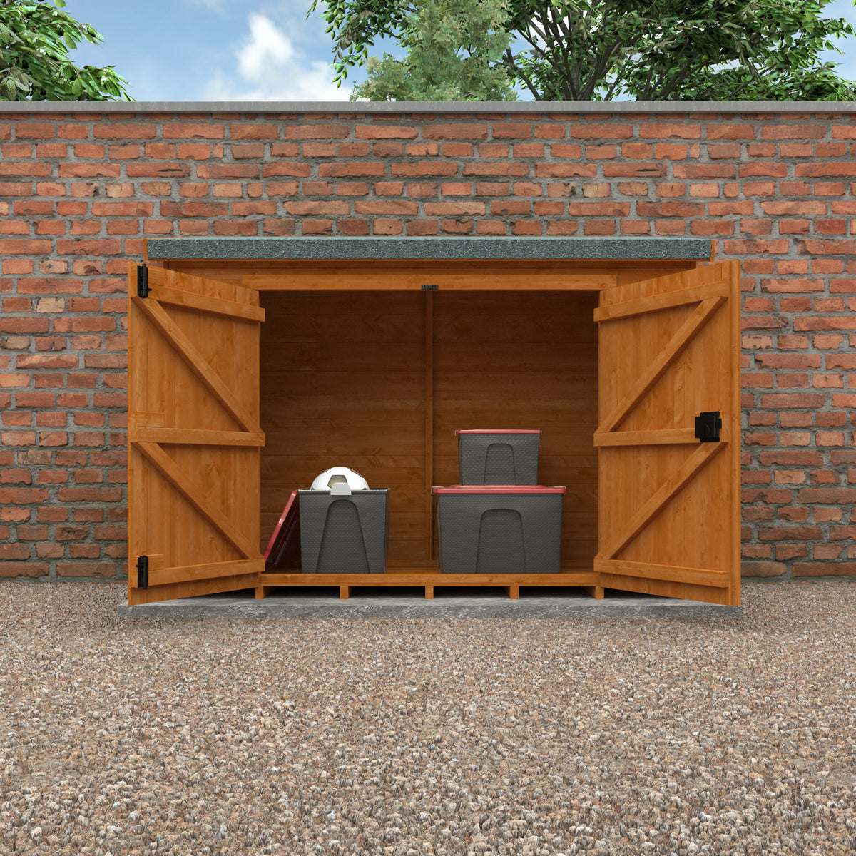 Redlands 6' x 2' Shiplap Storebox | Sheds.co.uk