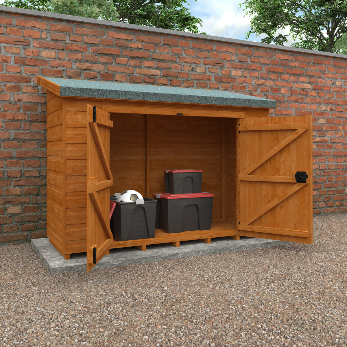 Redlands 6' x 2' Shiplap Storebox | Sheds.co.uk