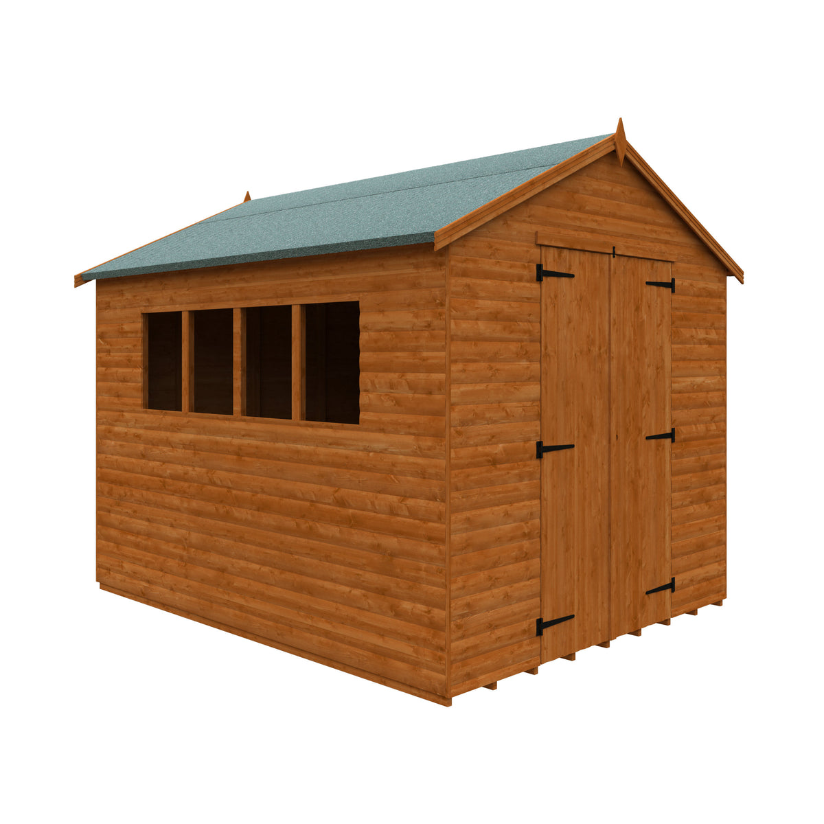 Redlands 8' x 10' Loglap Apex Heavyweight Workshop | Sheds.co.uk