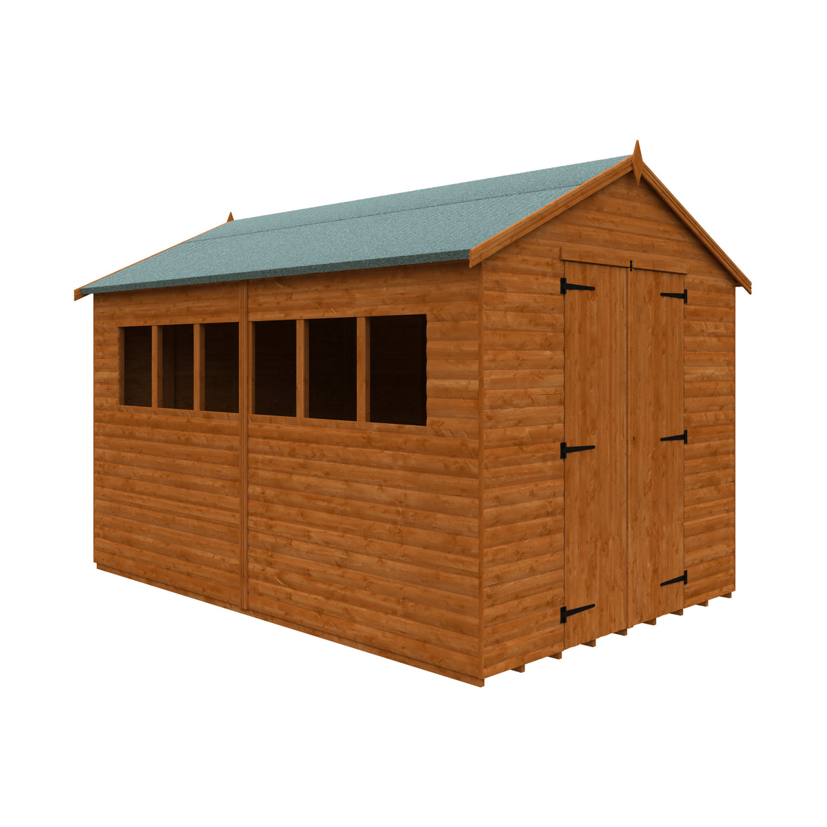 Redlands 8' x 12' Loglap Apex Heavyweight Workshop | Sheds.co.uk
