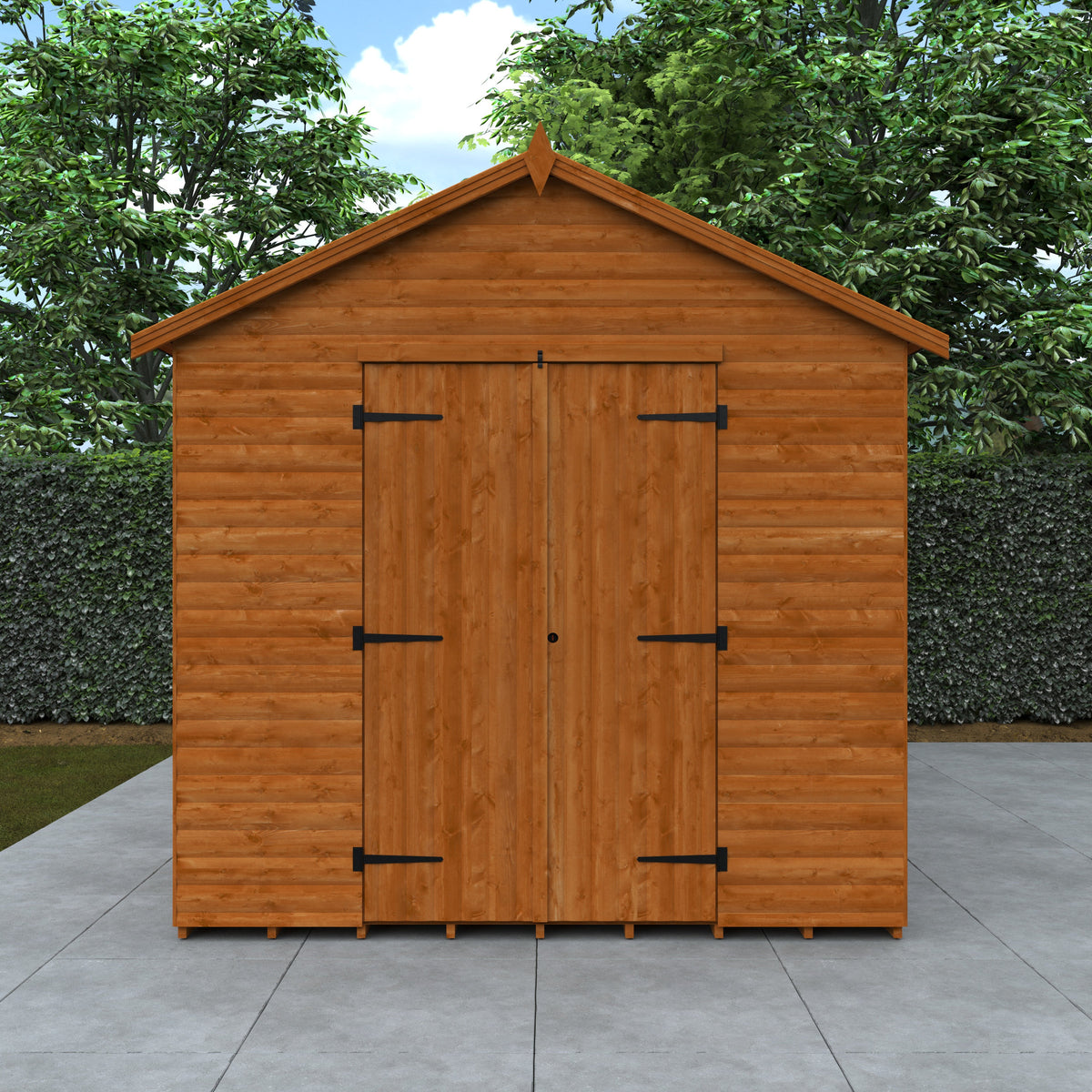 Redlands 8' x 12' Loglap Apex Heavyweight Workshop | Sheds.co.uk