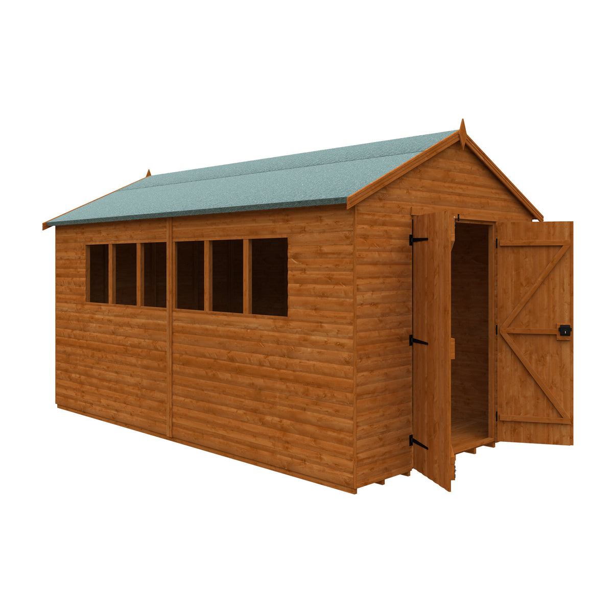 Redlands 8' x 14' Loglap Apex Heavyweight Workshop | Sheds.co.uk