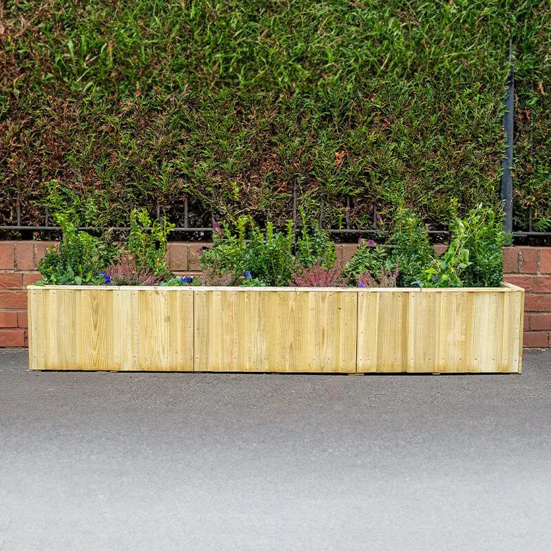 Hartwood Low Level Lapline Planter- Long | Sheds.co.uk