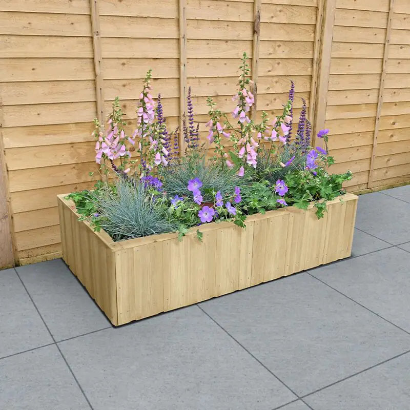 Hartwood Low Level Lapline Planter- Rectangular | Sheds.co.uk