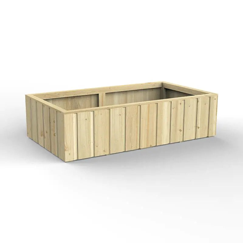 Hartwood Low Level Lapline Planter- Rectangular | Sheds.co.uk