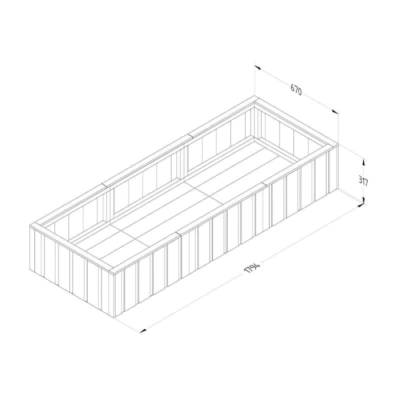 Hartwood Low Level Lapline Planter- Large