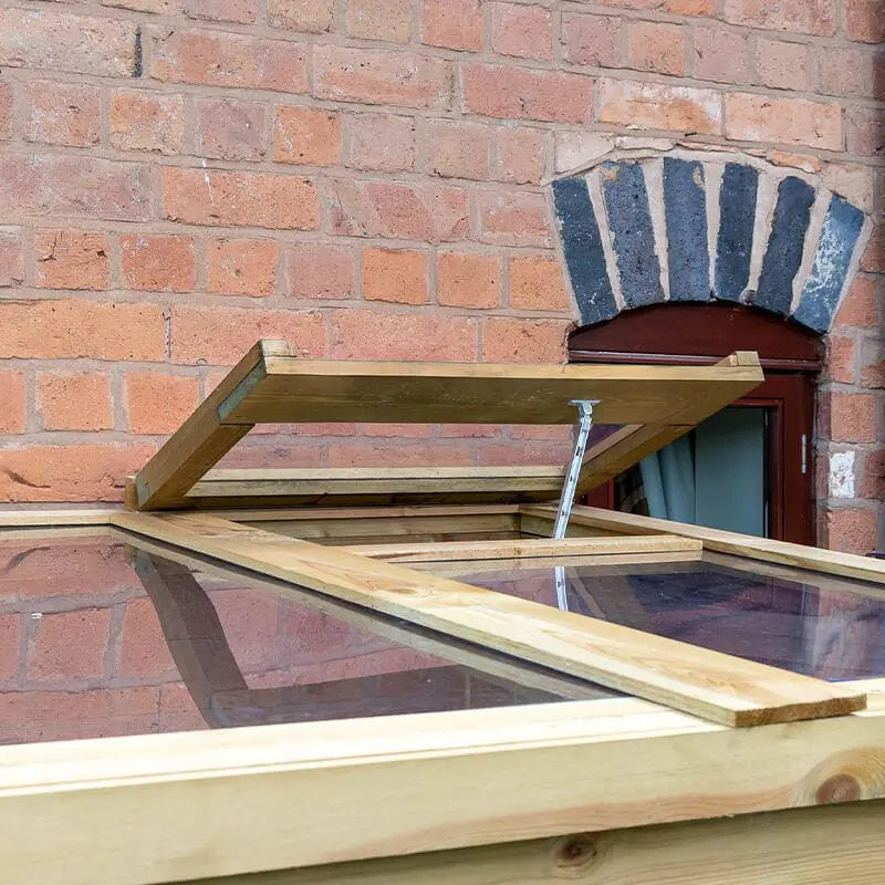Hartwood 4' x 4' Dale Lean-To Wooden Greenhouse | Sheds.co.uk