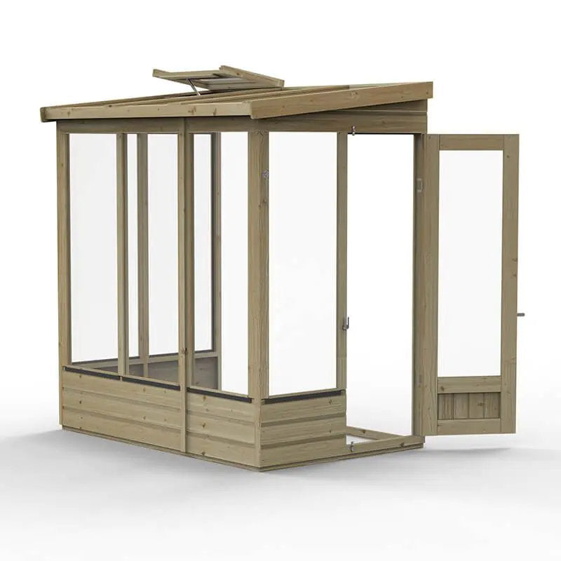 Hartwood 6' x 4' Dale Lean-To Wooden Greenhouse | Sheds.co.uk