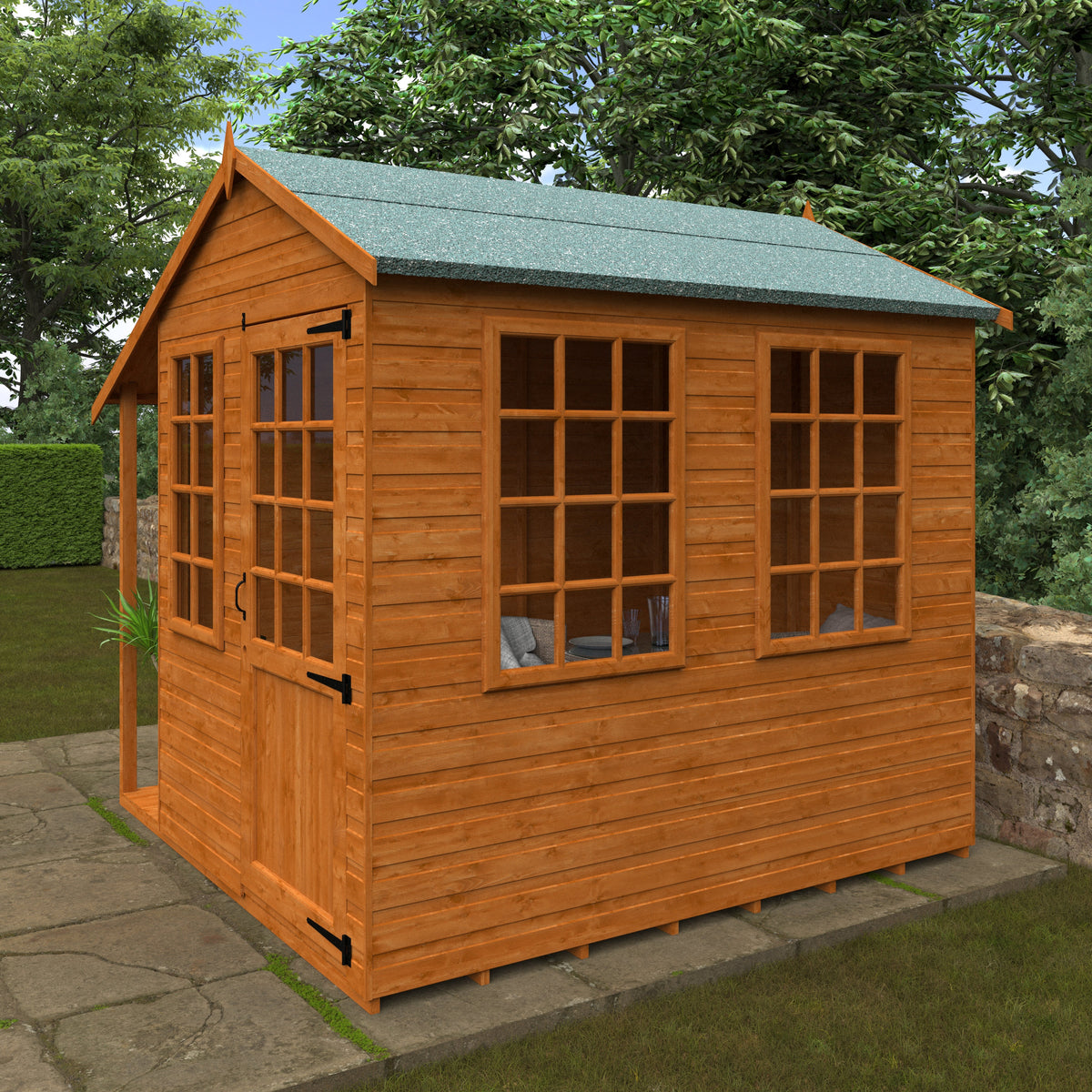 Redlands 8' x 8' Nordic Style Summer House | Sheds.co.uk