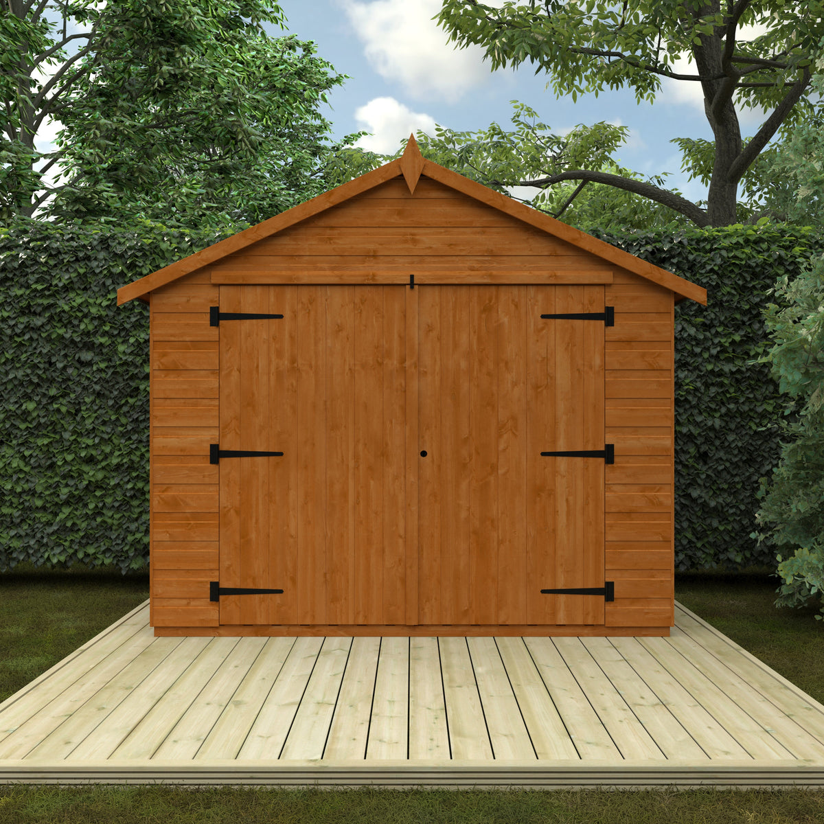 Redlands 7' x 3' Shiplap Apex Bike Shed | Sheds.co.uk