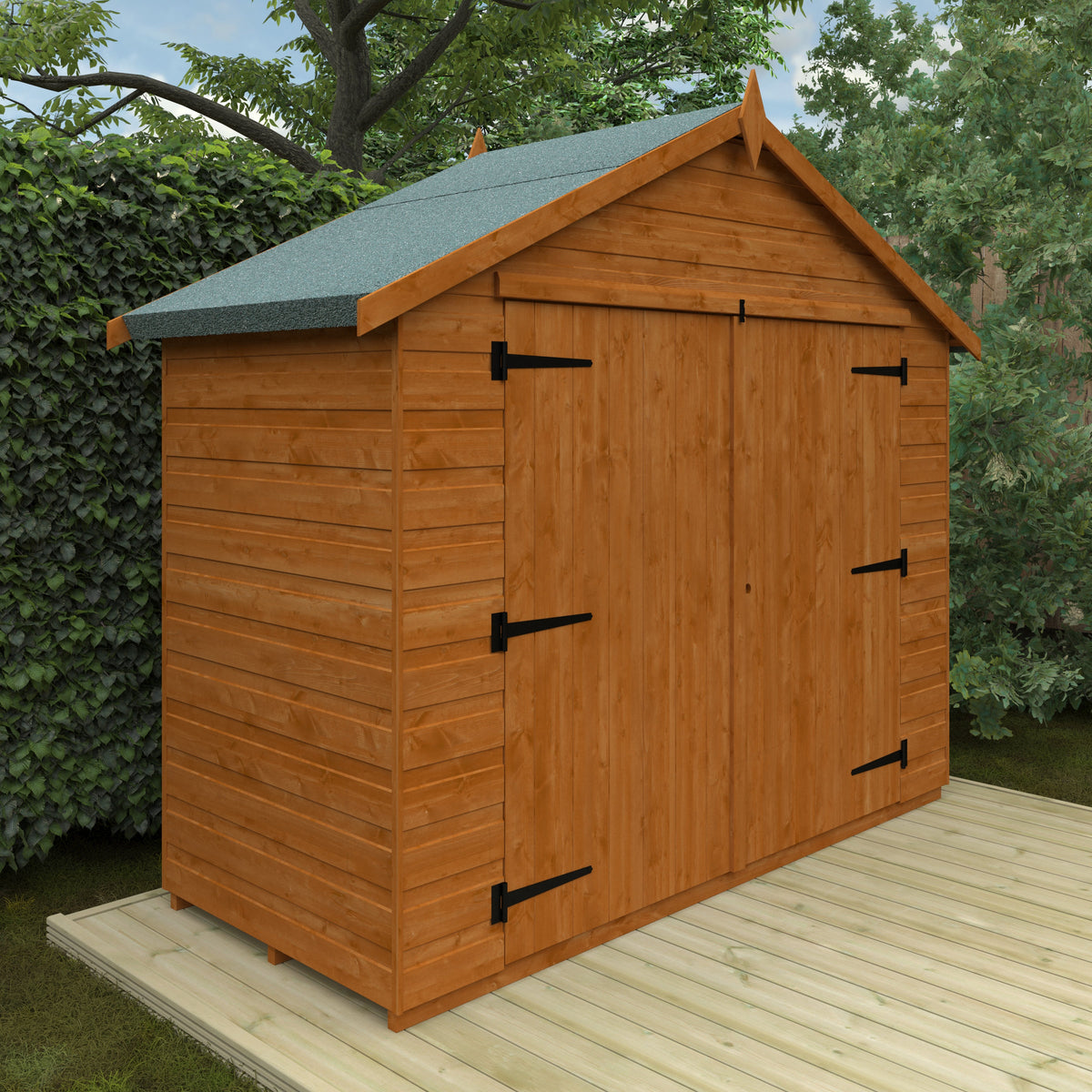 Redlands 7' x 3' Shiplap Apex Bike Shed | Sheds.co.uk