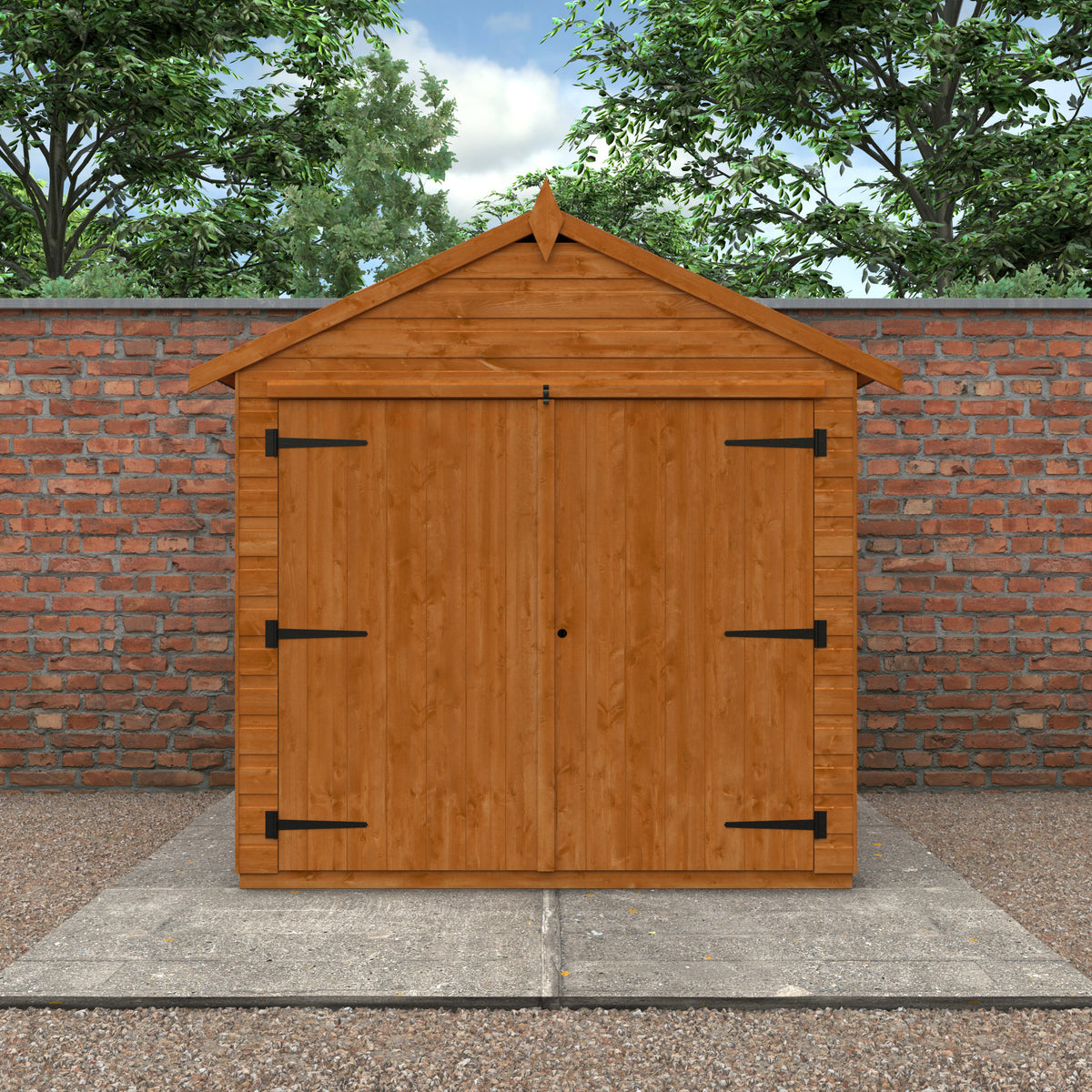 Redlands 5' x 6' Shiplap Modular Apex Bike Shed | Sheds.co.uk