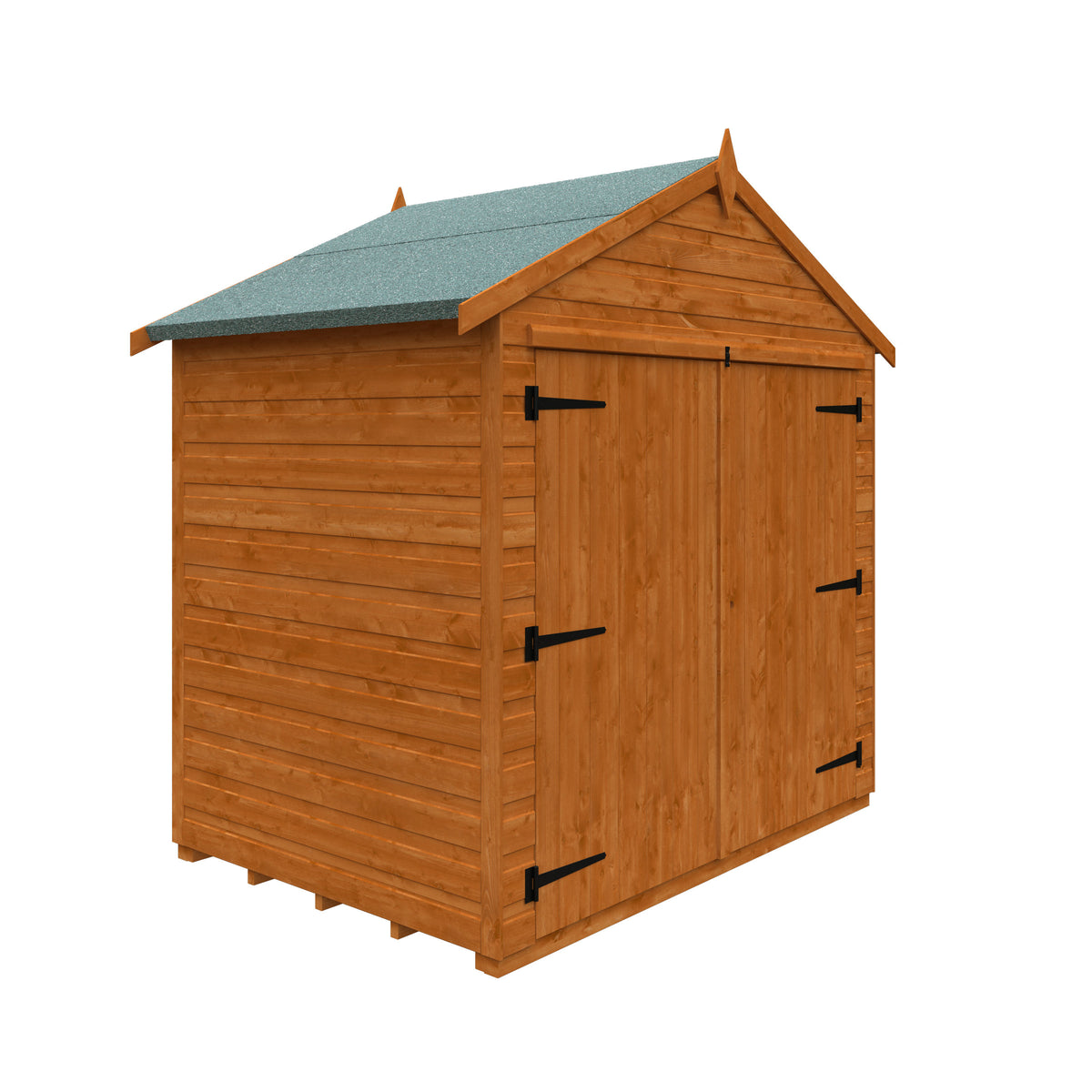 Redlands 4' x 6' Shiplap Modular Apex Bike Shed | Sheds.co.uk