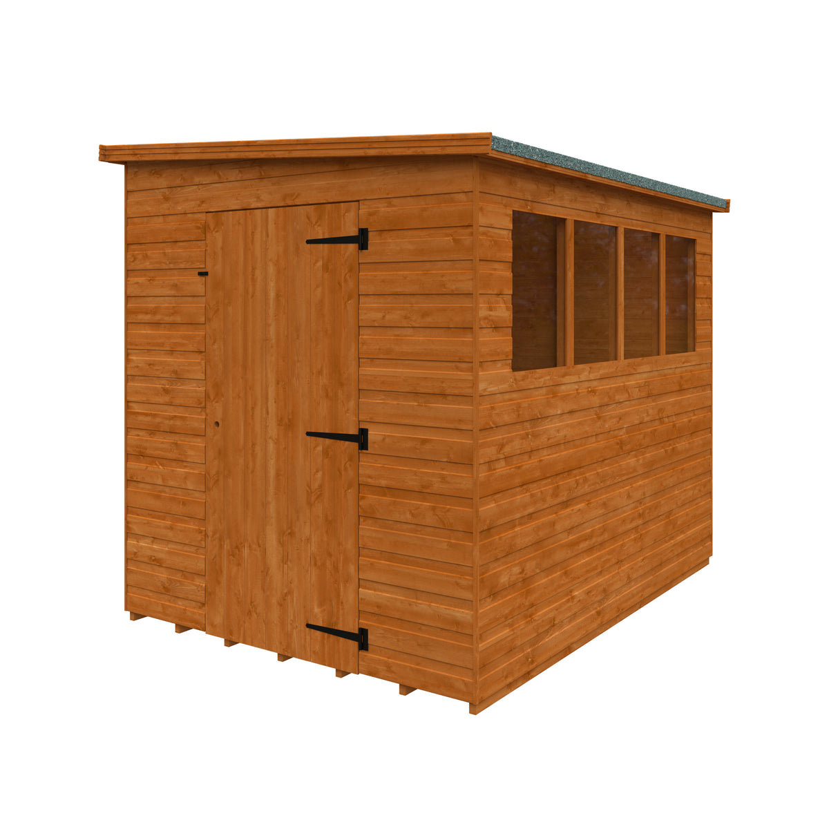 Redlands 8' x 6' Shiplap Lean To Pent Shed | Sheds.co.uk