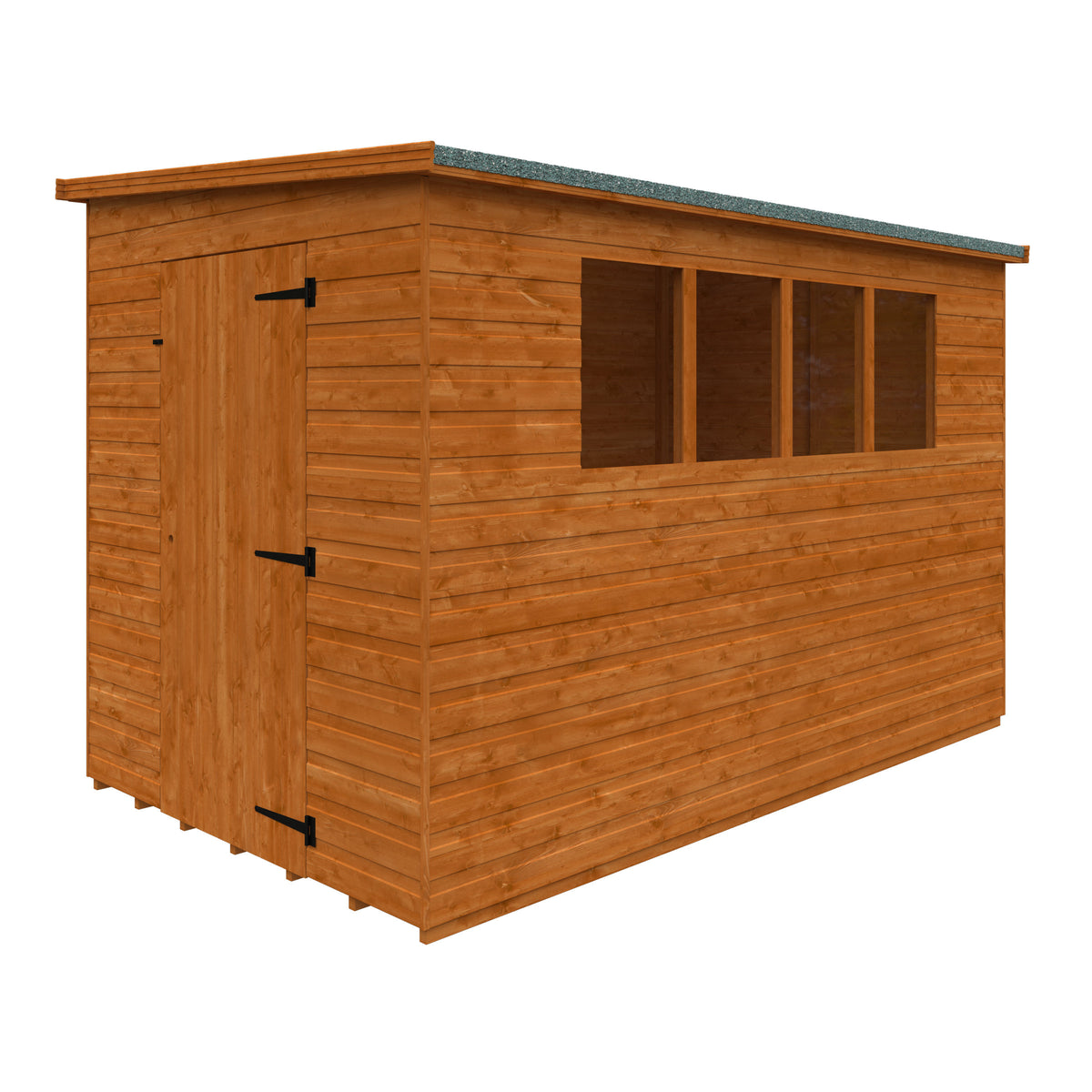 Redlands 10' x 6' Shiplap Lean To Pent Shed | Sheds.co.uk